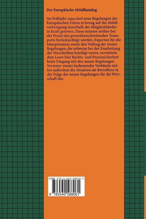 Produktbild: Der Europ&auml;ische Abfallkatalog