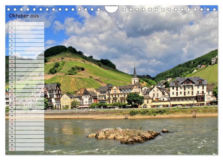 Produktbild: Von Lahnstein bis R&uuml;desheim - Am wundersch&ouml;nen Mittelrhein (Wandkalender 2026 DIN A4 quer), CALVENDO Monatskalender