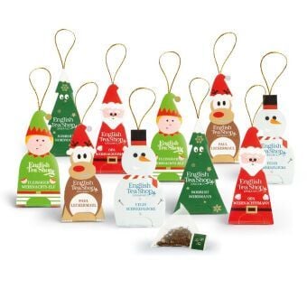 Produktbild: Wintertee Geschenk "Fr&ouml;hliche Weihnachtsgesellen" Teefiguren, BIO, 5 Sorten, 10 Pyramidenbeutel