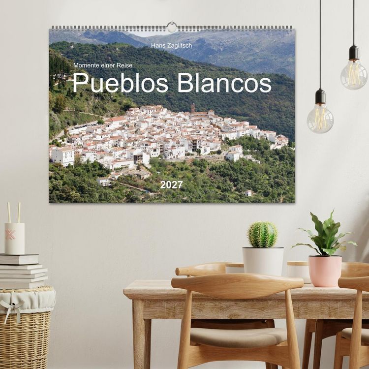 Produktbild: Momente einer Reise - Pueblos Blancos (Wandkalender 2027 DIN A2 quer), CALVENDO Monatskalender