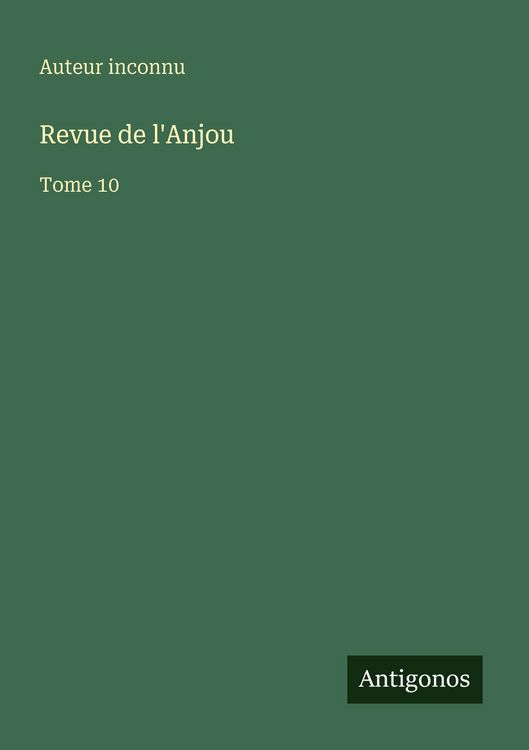Produktbild: Revue de l'Anjou