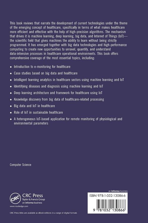 Produktbild: Machine Learning, Deep Learning, Big Data, and Internet of Things for Healthcare