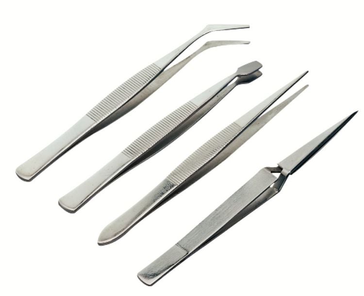Produktbild: PEBARO PZ54 - Pinzetten-Set, 4-teilig, rostfrei, 105-120mm