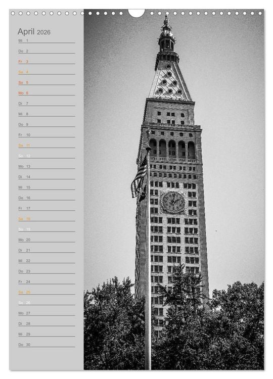 Produktbild: New York Vertical (Wandkalender 2026 DIN A3 hoch), CALVENDO Monatskalender