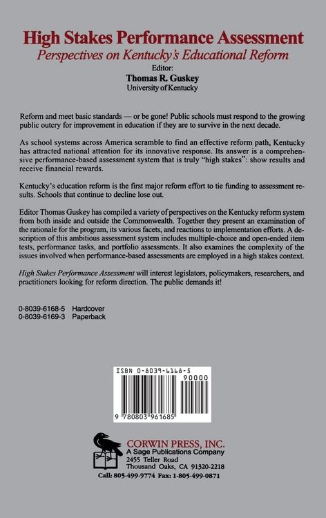Produktbild: High Stakes Performance Assessment