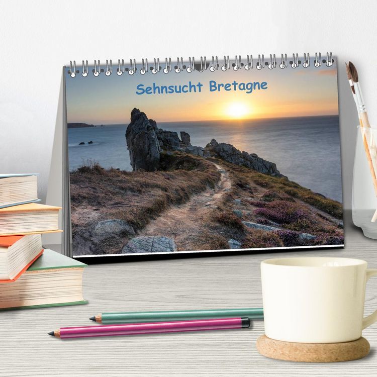 Produktbild: Sehnsucht Bretagne (Tischkalender 2026 DIN A5 quer), CALVENDO Monatskalender
