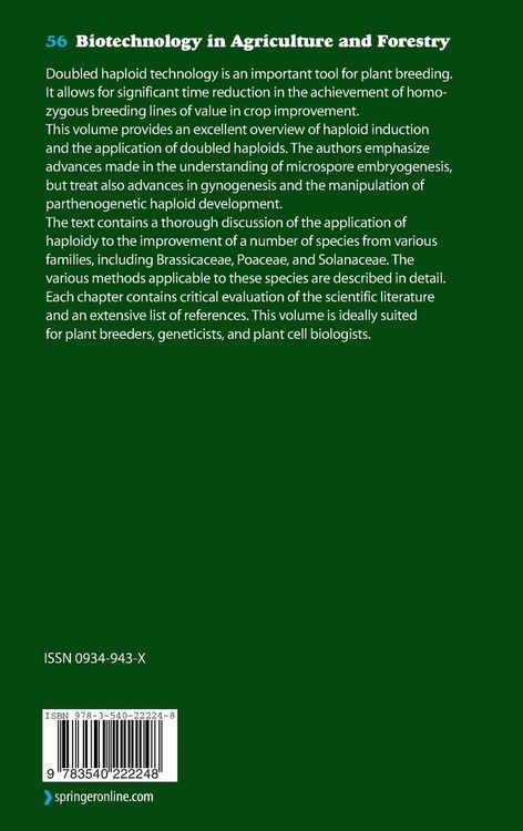 Produktbild: Haploids in Crop Improvement II