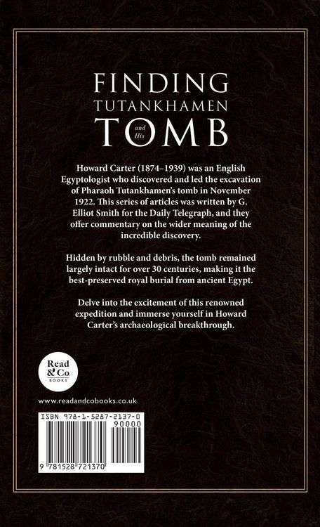 Produktbild: Finding Tutankhamen and His Tomb - The Great Discovery by Howard Carter & George Herbert