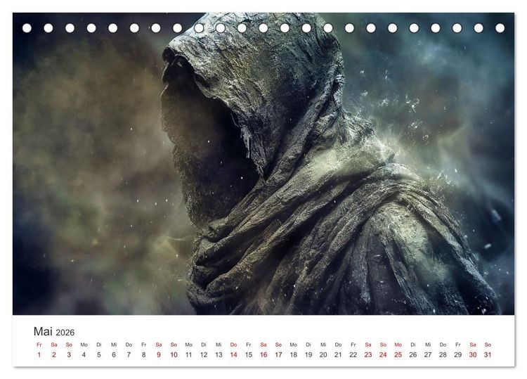 Produktbild: Das Reich der fl&uuml;sternden Schatten (Tischkalender 2026 DIN A5 quer), CALVENDO Monatskalender