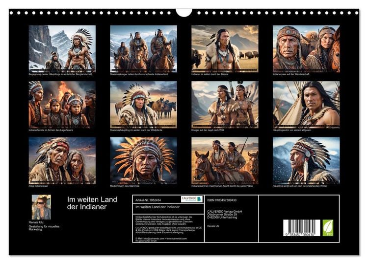 Produktbild: Im weiten Land der Indianer (Wandkalender 2026 DIN A3 quer), CALVENDO Monatskalender