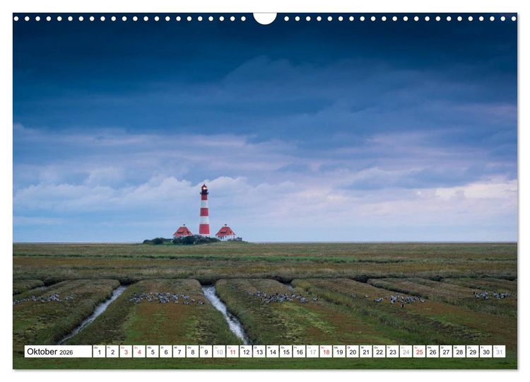 Produktbild: Eiderstedt - Willkommen am Watt (Wandkalender 2026 DIN A3 quer), CALVENDO Monatskalender