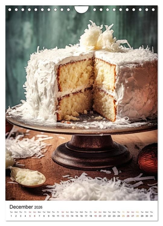 Produktbild: Cake Heaven (Wall Calendar 2026 DIN A4 portrait), CALVENDO 12 Month Wall Calendar