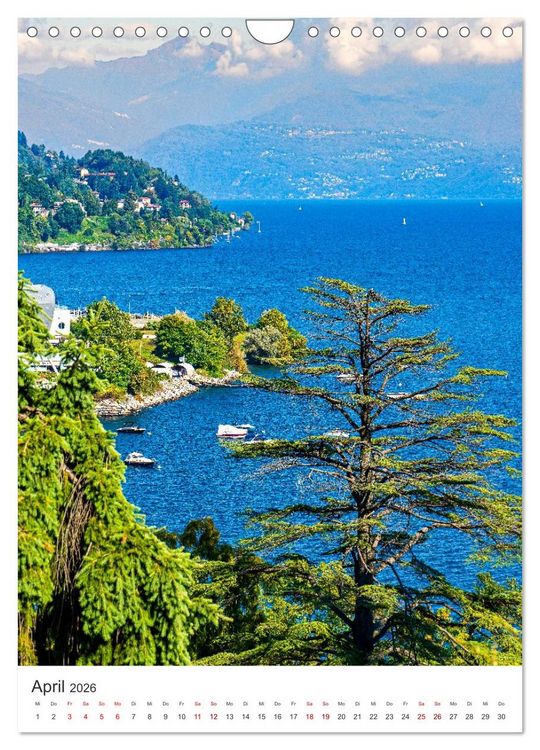 Produktbild: Lago Maggiore - Atemberaubende Landschaften (Wandkalender 2026 DIN A4 hoch), CALVENDO Monatskalender