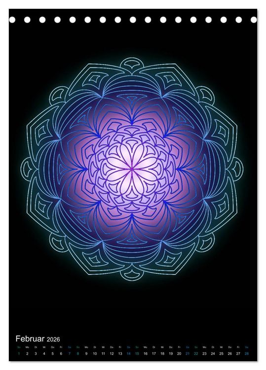Produktbild: Mandala-Kalender 2026 (Tischkalender 2026 DIN A5 hoch), CALVENDO Monatskalender