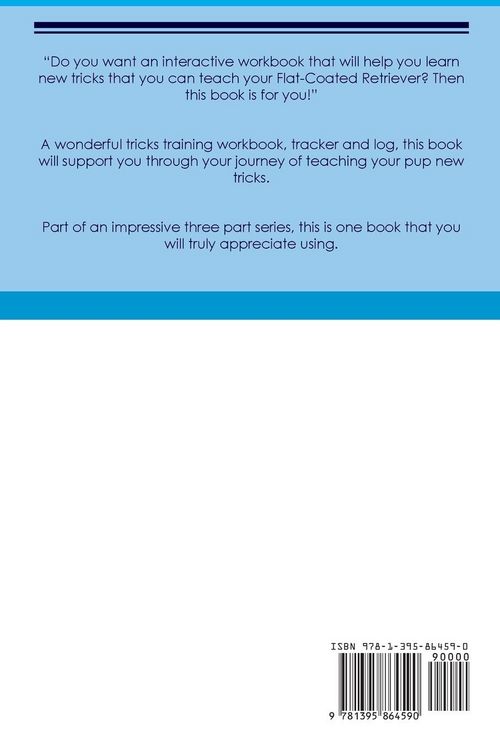 Produktbild: Flat-Coated Retriever Tricks Training Flat-Coated Retriever Tricks & Games Training Tracker & Workbook. Includes