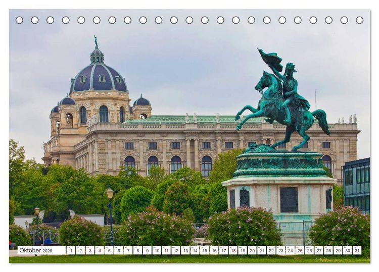 Produktbild: Sch&ouml;ne Gr&uuml;&szlig;e aus Wien (Tischkalender 2026 DIN A5 quer), CALVENDO Monatskalender