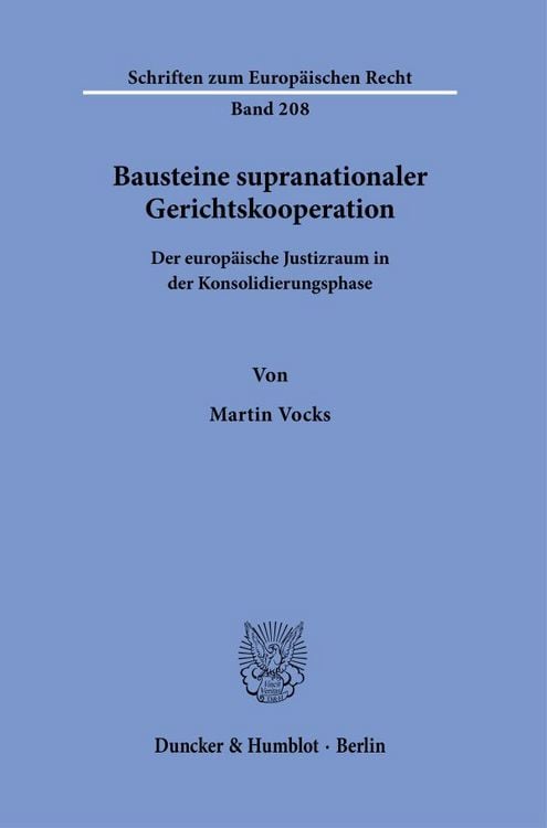 Produktbild: Bausteine supranationaler Gerichtskooperation.