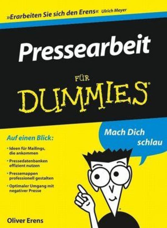 Produktbild: Pressearbeit für Dummies