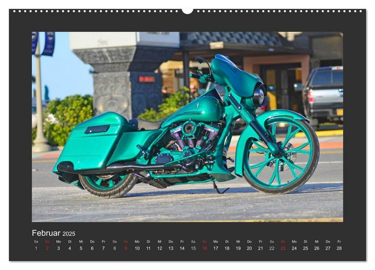 Produktbild: BEST OF HARLEY-DAVIDSON BAGGER-STYLE (Wandkalender 2025 DIN A2 quer), CALVENDO Monatskalender