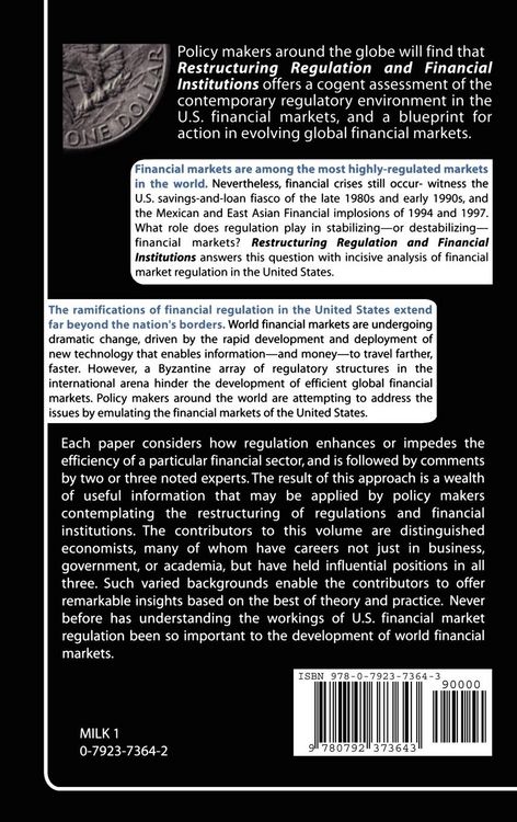 Produktbild: Restructuring Regulation and Financial Institutions
