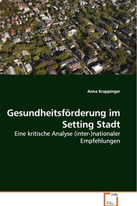 Produktbild: Krappinger, A: Gesundheitsf&ouml;rderung im Setting Stadt