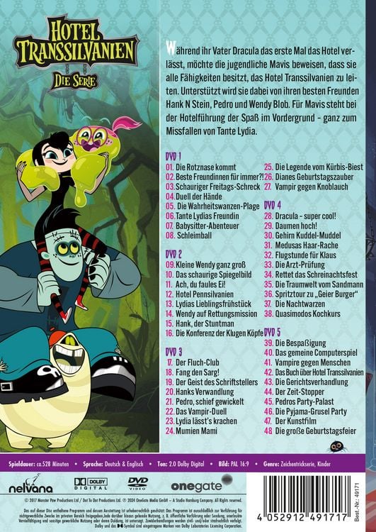 Produktbild: Hotel Transsilvanien - Die Serie - Die komplette Staffel 1 [5 DVDs]