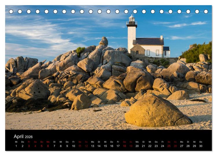 Produktbild: Sehnsucht Bretagne (Tischkalender 2026 DIN A5 quer), CALVENDO Monatskalender