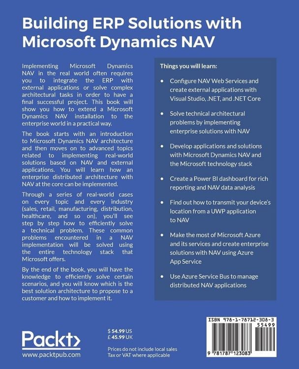 Produktbild: Building ERP Solutions with Microsoft Dynamics NAV