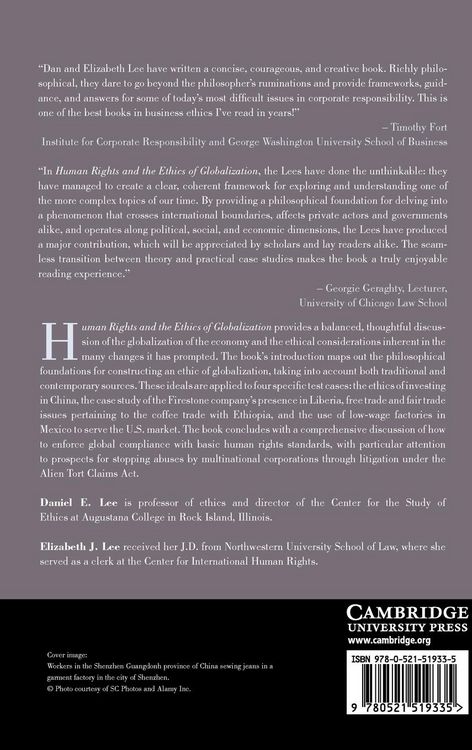 Produktbild: Human Rights and the Ethics of Globalization