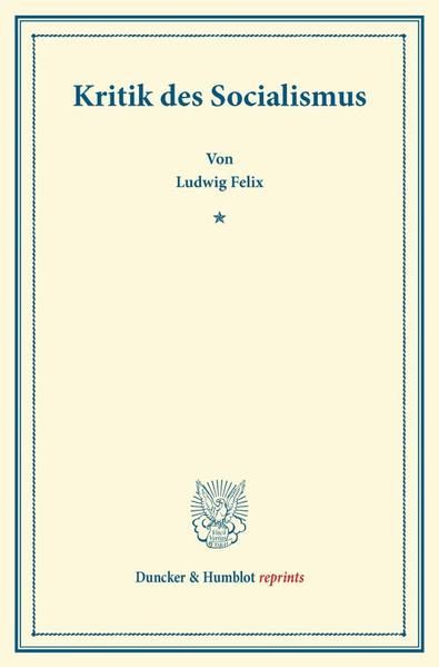 Produktbild: Kritik des Socialismus.