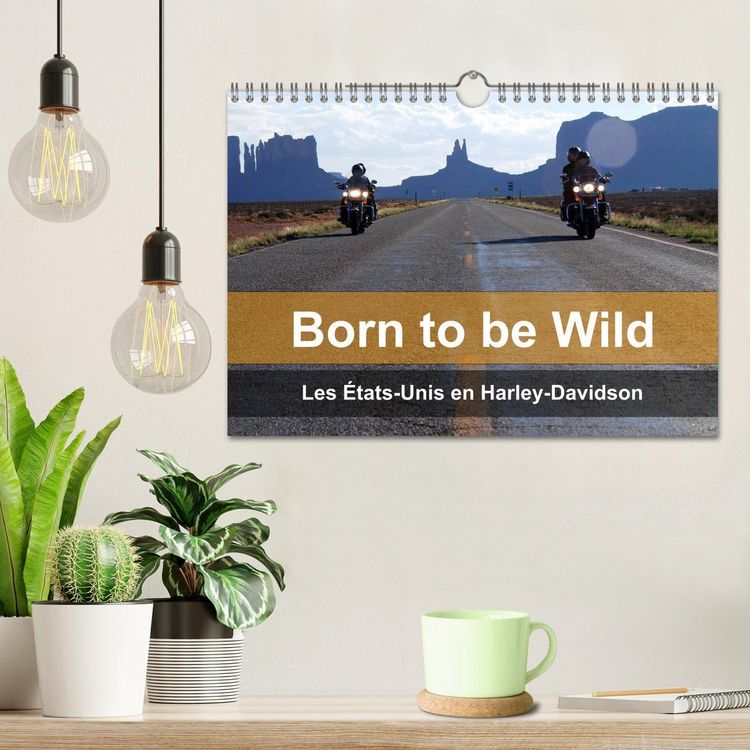 Produktbild: Born to be wild &ndash; Les &Eacute;tats-Unis en Harley-Davidson (Calendrier mural 2026 DIN A4 vertical), CALVENDO calendrier mensuel