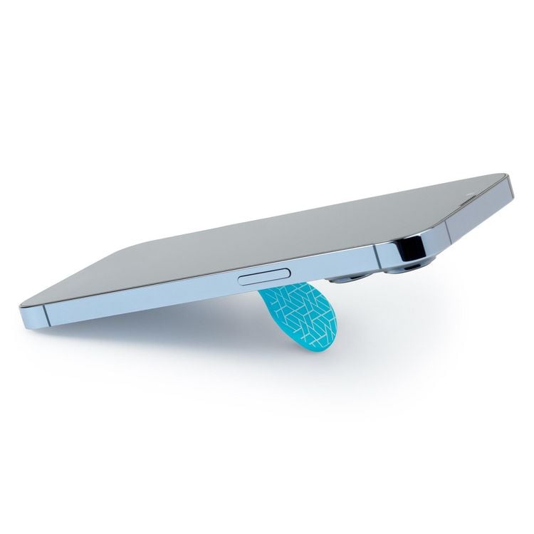 Produktbild: Zipgrips blau Geometrical &ndash; 2-in-1 Handygriff & Aufsteller