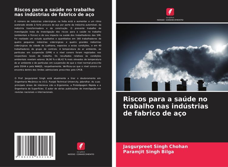 Produktbild: Riscos para a sa&uacute;de no trabalho nas ind&uacute;strias de fabrico de a&ccedil;o