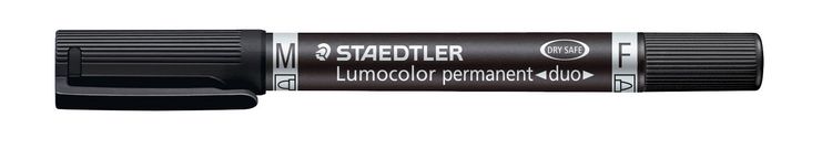 Produktbild: Zweispitzmarker Lumocolor perm schw