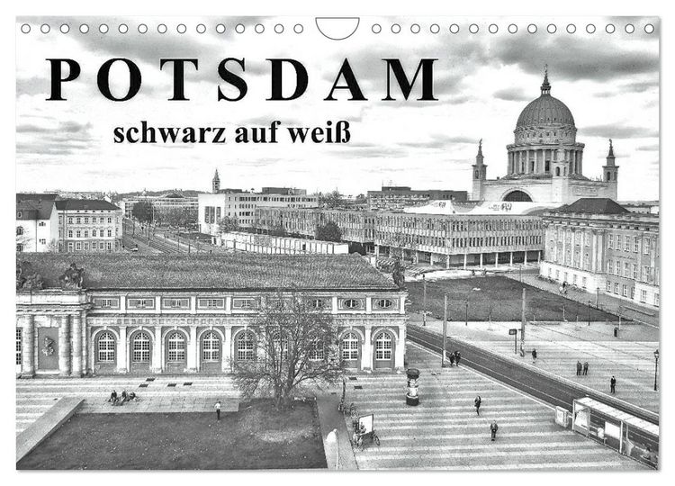 Produktbild: Potsdam schwarz auf wei&szlig; (Wandkalender 2026 DIN A4 quer), CALVENDO Monatskalender