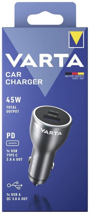 Produktbild: Varta VARTA Car Charger Belastbarkeit Strom max.=3 A 12/24 V
