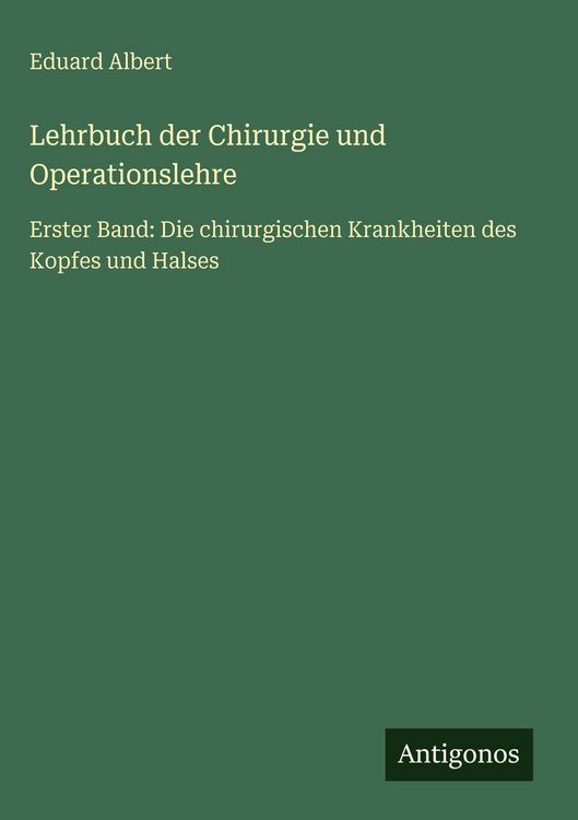 Produktbild: Lehrbuch der Chirurgie und Operationslehre