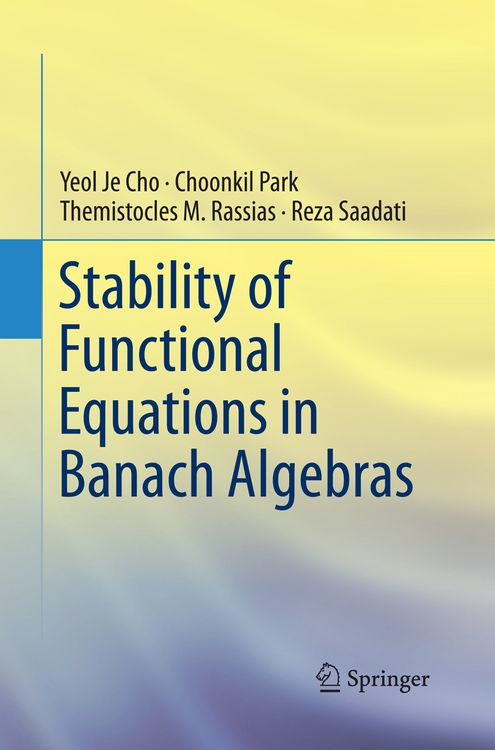 Produktbild: Stability of Functional Equations in Banach Algebras