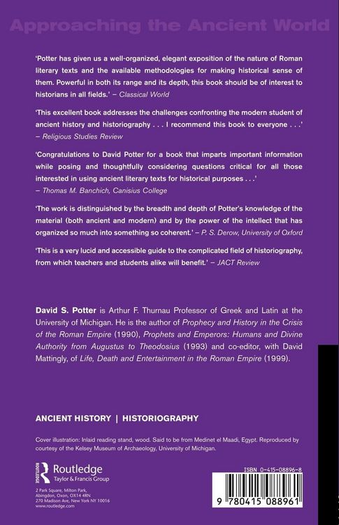 Produktbild: Literary Texts and the Roman Historian
