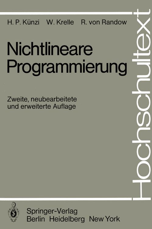 Produktbild: Nichtlineare Programmierung