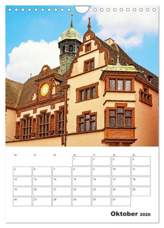 Produktbild: Freiburg - Reiseplaner (Wandkalender 2026 DIN A4 hoch), CALVENDO Monatskalender
