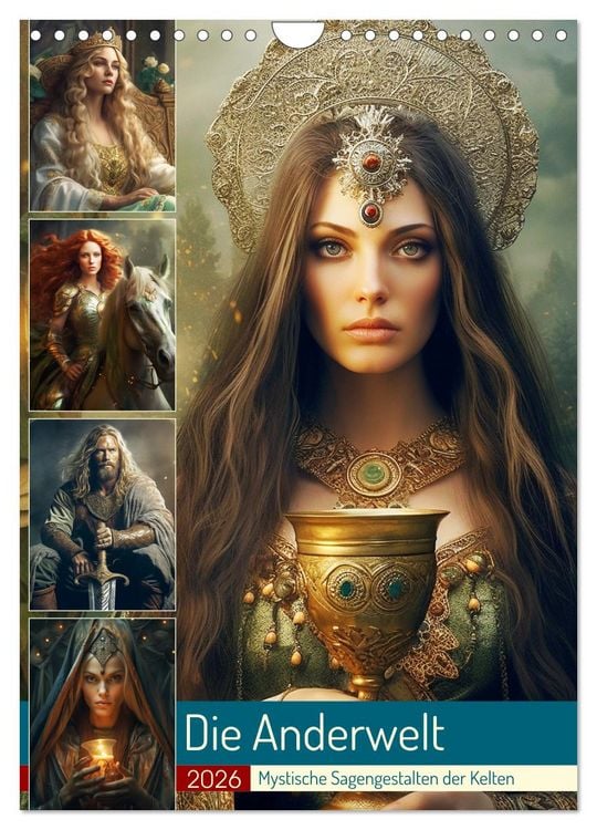 Produktbild: Die Anderwelt. Mystische Sagengestalten der Kelten (Wandkalender 2026 DIN A4 hoch), CALVENDO Monatskalender