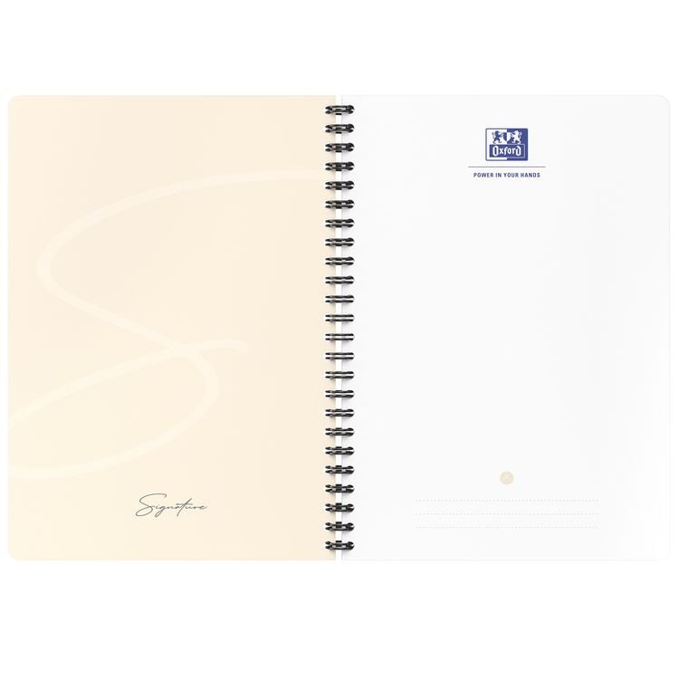 Produktbild: Oxford Spiralbuch Signature A5, liniert, mit flexiblem Cover, 80 Blatt, Optik Paper&reg;, SCRIBZEE&reg; kompatibel, schwarz
