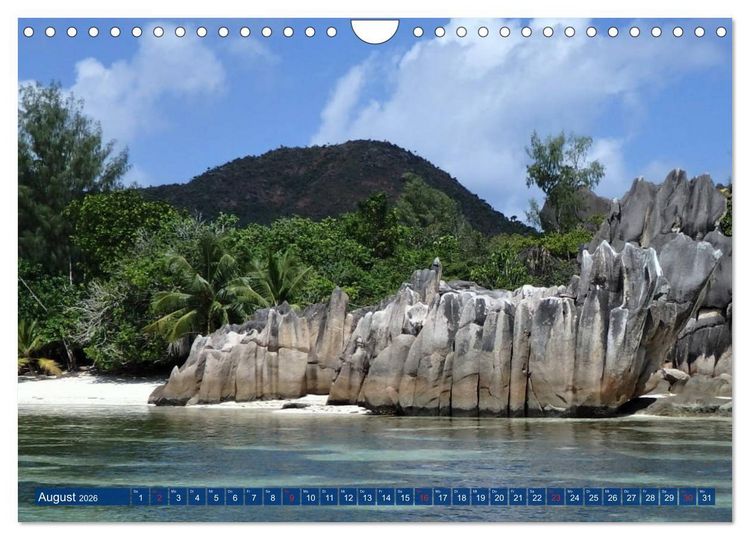 Produktbild: Seychellen - Wild und Sch&ouml;n (Wandkalender 2026 DIN A4 quer), CALVENDO Monatskalender
