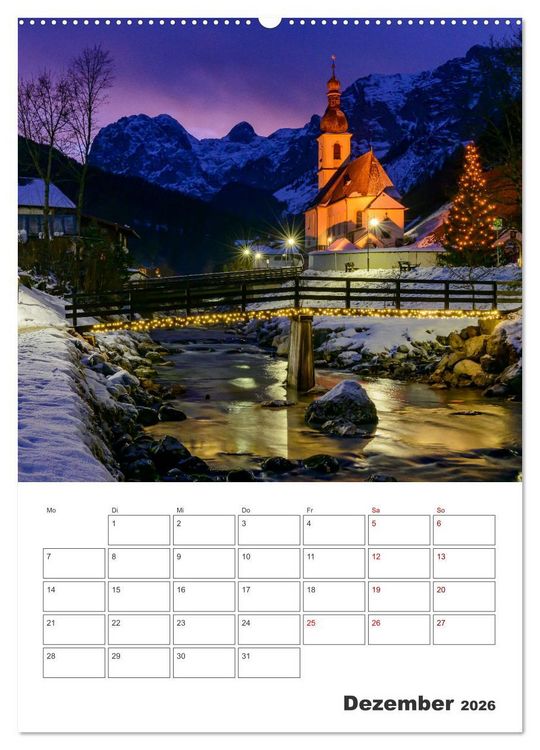 Produktbild: Urlaub in Oberbayern - zwischen Watzmann und Chiemsee (Wandkalender 2026 DIN A2 hoch), CALVENDO Monatskalender