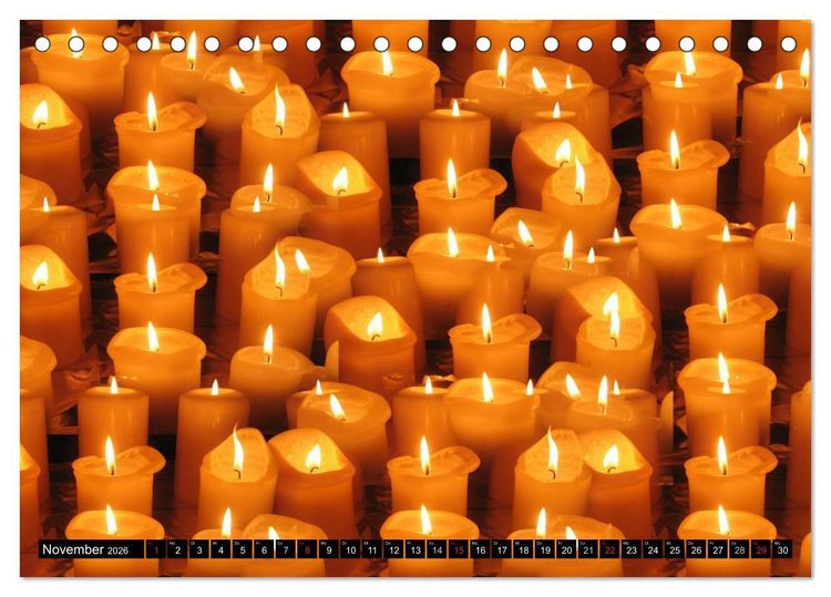 Produktbild: Feuer &bull; W&auml;rme, Licht & Gefahr (Tischkalender 2026 DIN A5 quer), CALVENDO Monatskalender