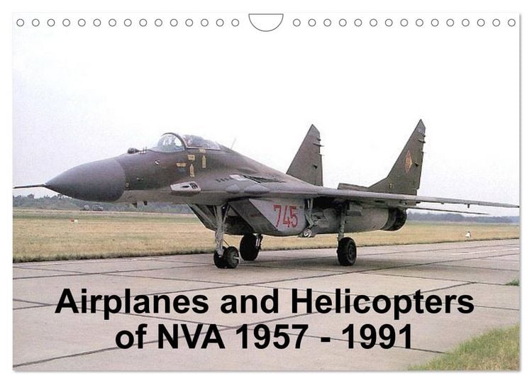 Produktbild: Airplanes and Helicopters of NVA 1957 - 1991 (Wall Calendar 2026 DIN A4 landscape), CALVENDO 12 Month Wall Calendar