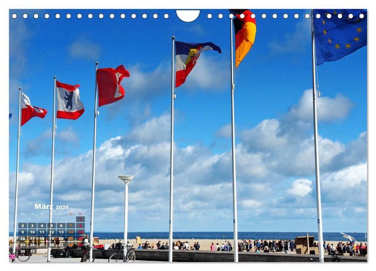 Produktbild: L&uuml;becker Bucht Strand - Sport - Flair (Wandkalender 2026 DIN A4 quer), CALVENDO Monatskalender