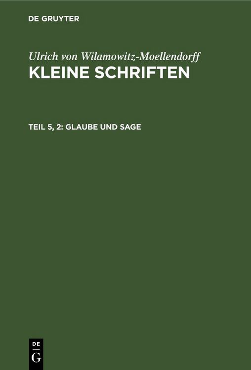 Produktbild: Glaube und Sage