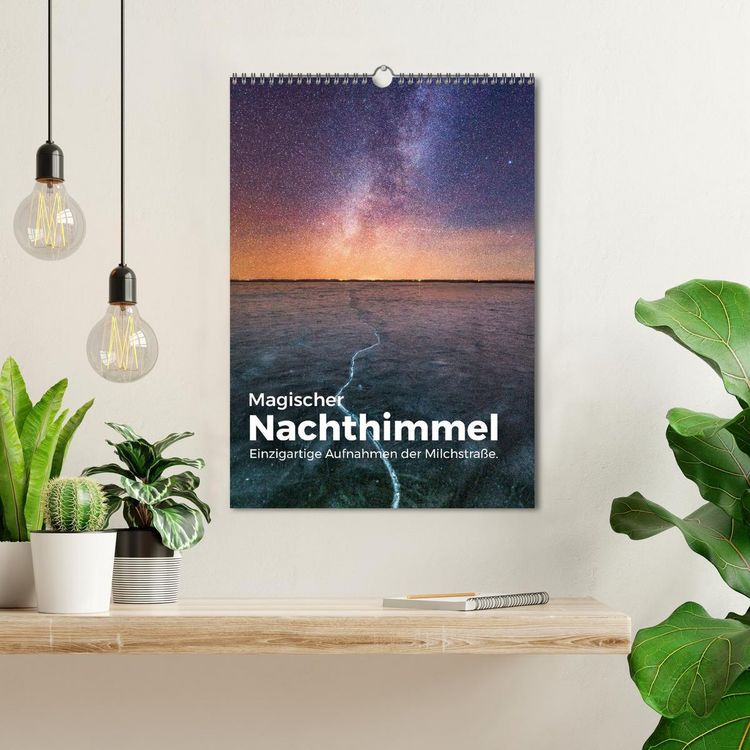 Produktbild: Magischer Nachthimmel - Einzigartige Aufnahmen der Milchstra&szlig;e. (Wandkalender 2026 DIN A3 hoch), CALVENDO Monatskalender